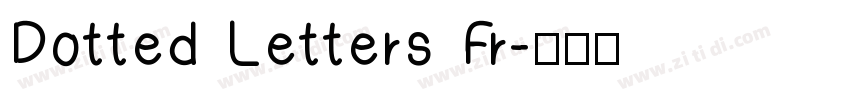 Dotted Letters Fr字体转换
